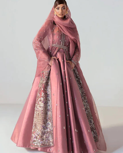 Hussain Rehar | Wedding Wear Embellished Jacket Lehenga