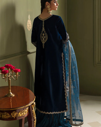 BAROQUE | Embroidered Velvet Sharara