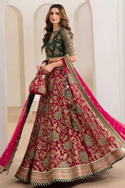 Neesa | Festive Wear Embroidered Chiffon Lehenga