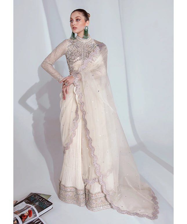Hussain Rehar | Wedding Wear Embellished Saree