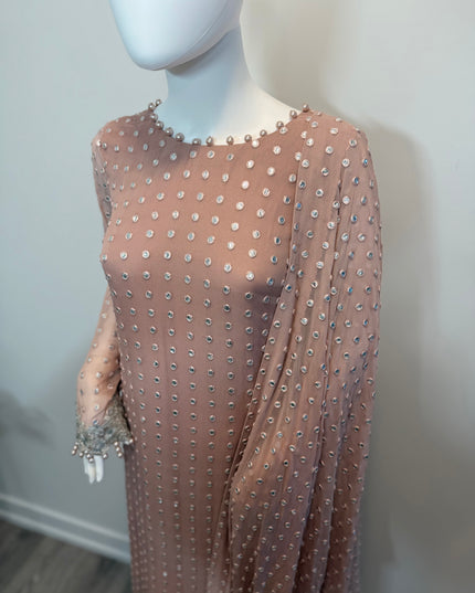 Blush Pink Chikankari Style 2 Piece Suit with Matching Dupatta