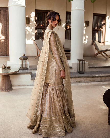 Faiza Saqlain | Embellished Zari Wedding Wear Gharara