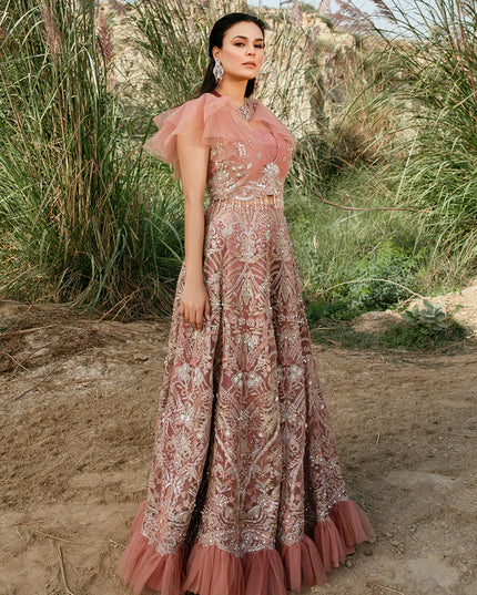 Stella | Rose Pink Embellished Co Ord Dress