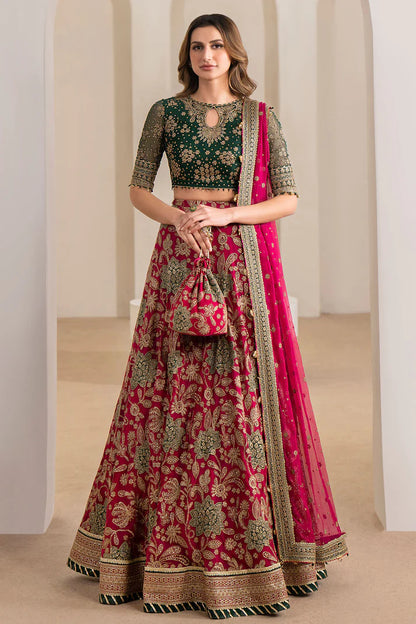 Neesa | Festive Wear Embroidered Chiffon Lehenga