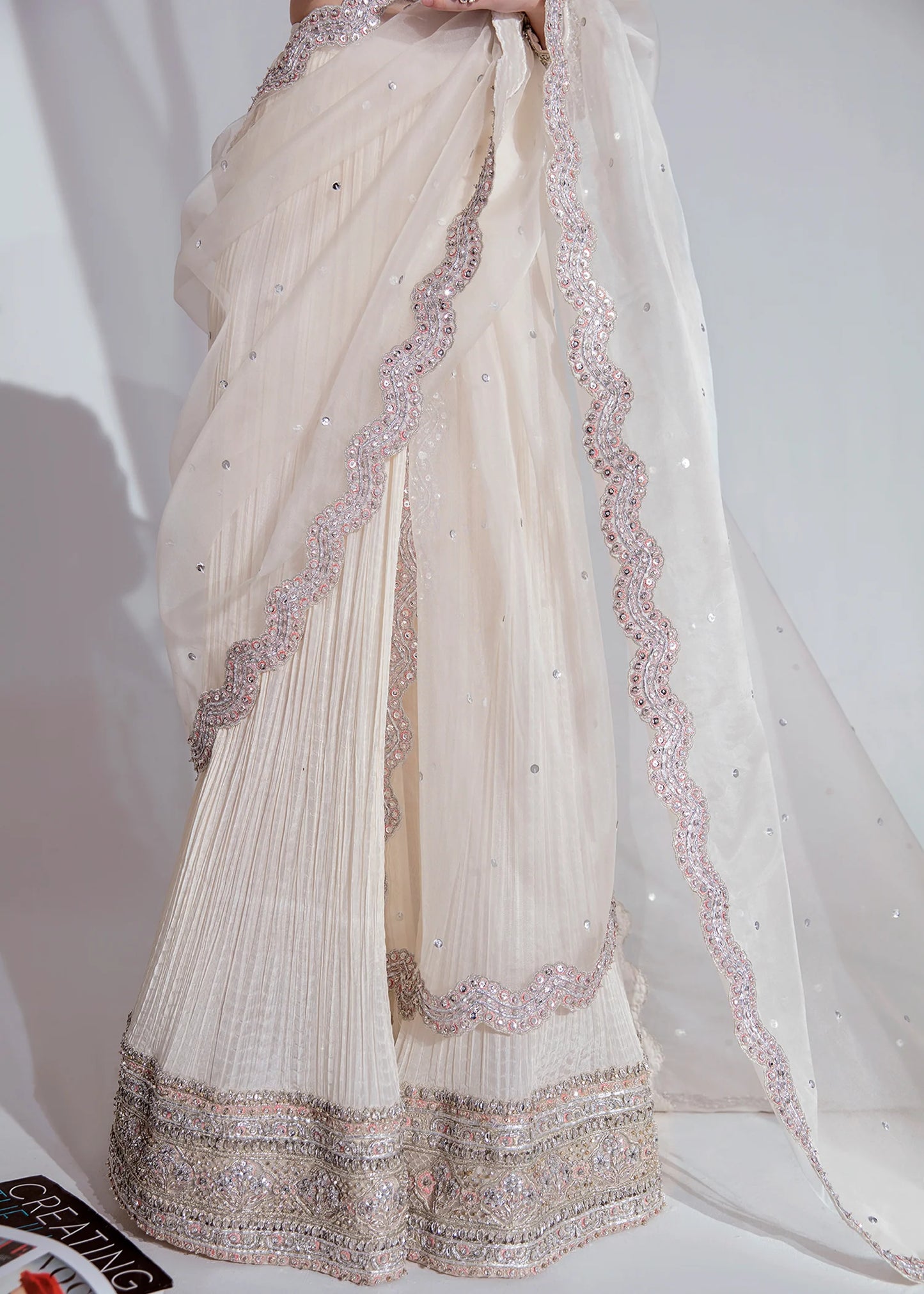 Hussain Rehar | Wedding Wear Embellished Saree