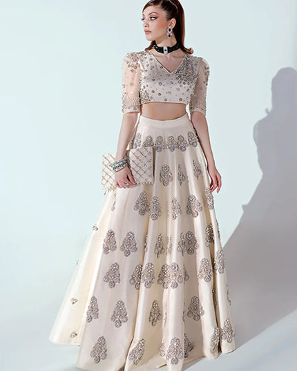 Hussain Rehar | Wedding Wear Embellished Lehenga Choli