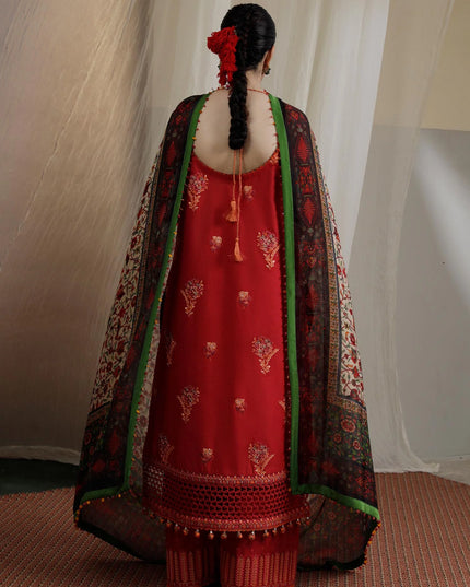 Hussain Rehar | Berry | Embroidered Lawn