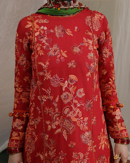 Hussain Rehar | Berry | Embroidered Lawn