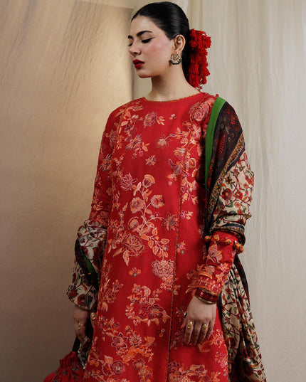 Hussain Rehar | Berry | Embroidered Lawn