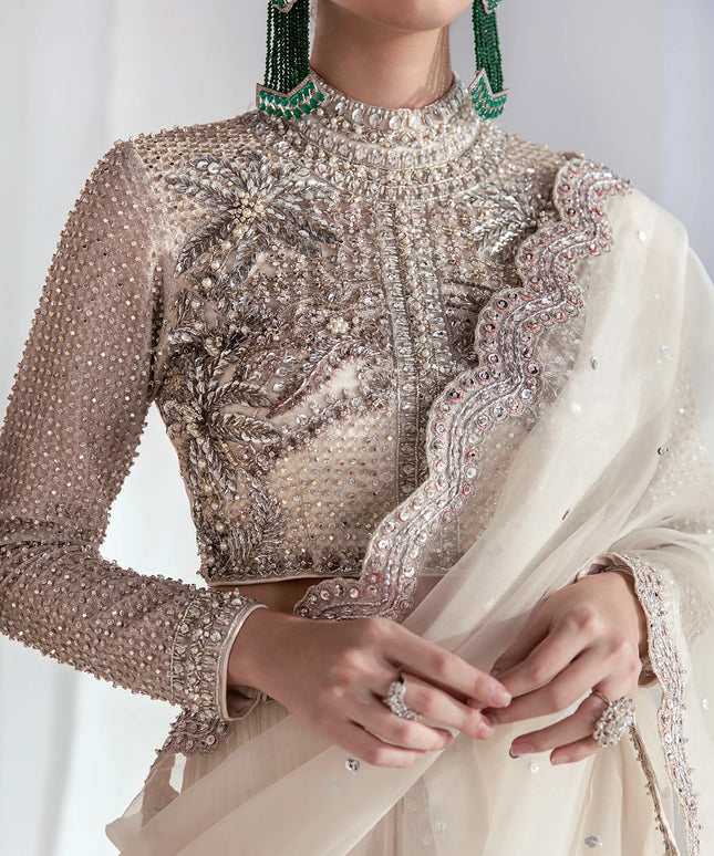 Hussain Rehar | Wedding Wear Embellished Saree
