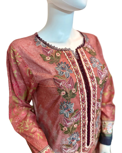 Rosewood Floral Embroidered Tunic