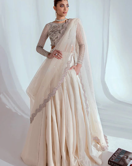 Hussain Rehar | Wedding Wear Embellished Lehenga Choli