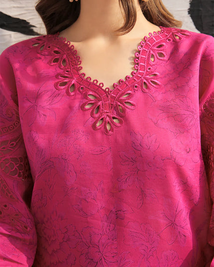 BAROQUE | Embroidered Lawn in Pink