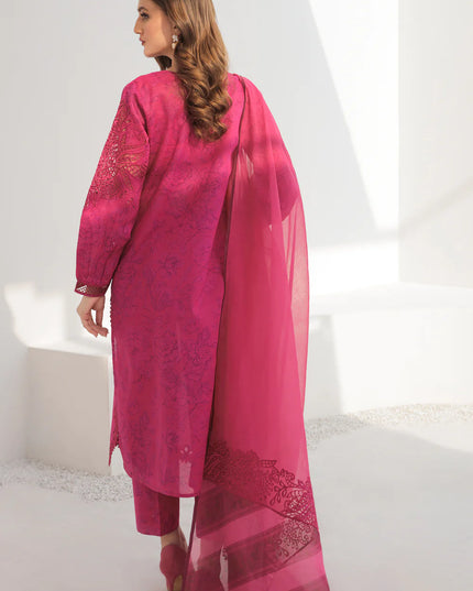 BAROQUE | Embroidered Lawn in Pink