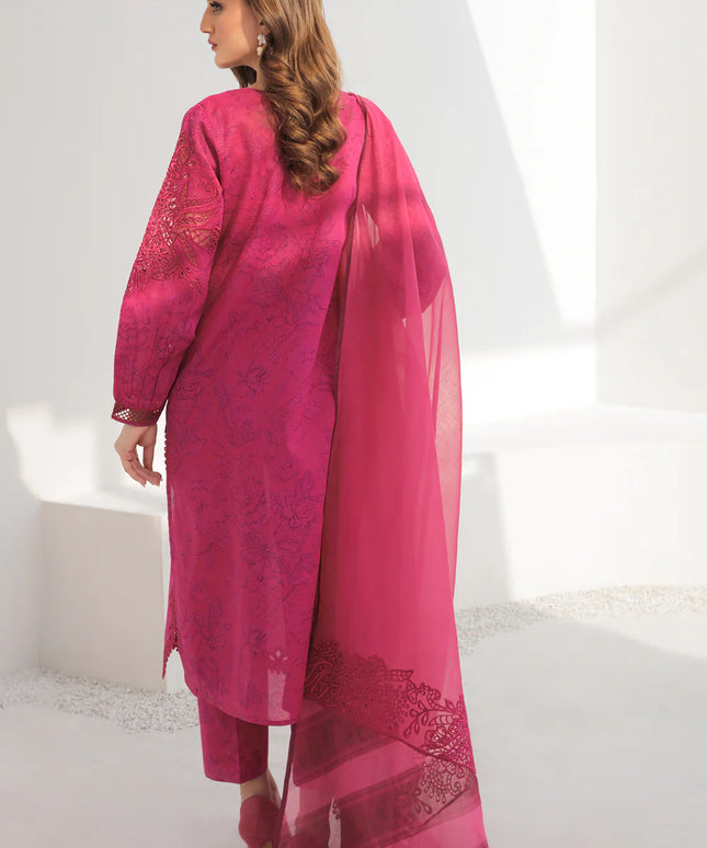 BAROQUE | Embroidered Lawn in Pink
