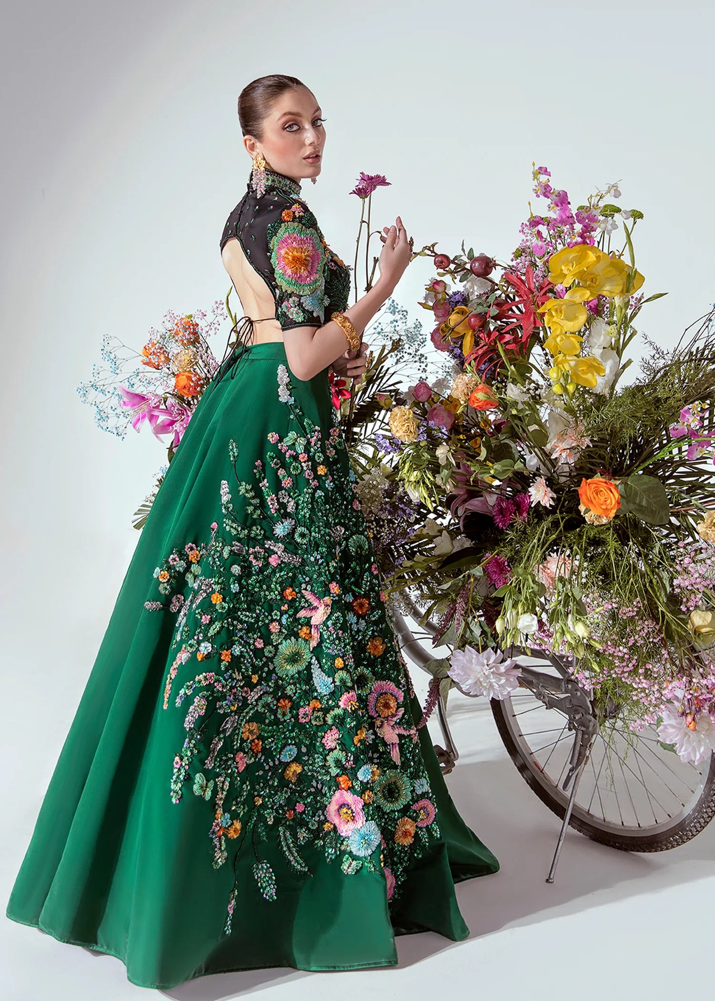 Hussain Rehar | Wedding Wear Embellished Lehenga Choli