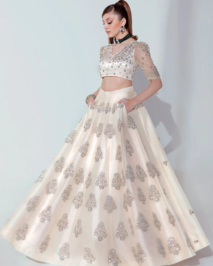 Hussain Rehar | Wedding Wear Embellished Lehenga Choli