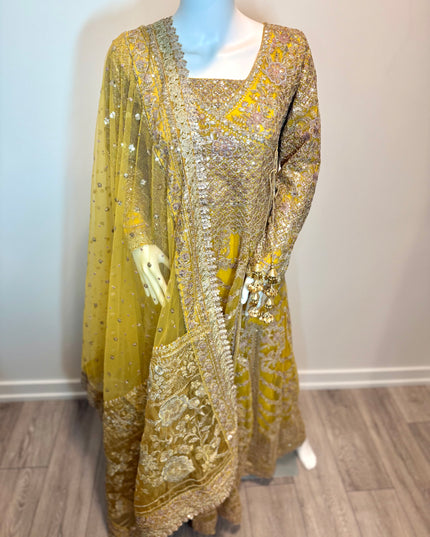 Faiza Saqlain Zard Noor Luxury 3-Piece Formal Suit