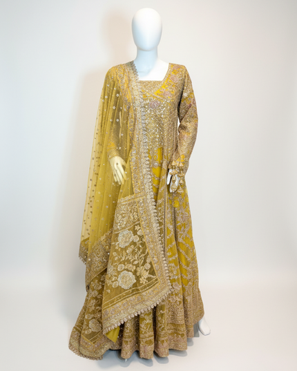 Faiza Saqlain Zard Noor Luxury 3-Piece Formal Suit