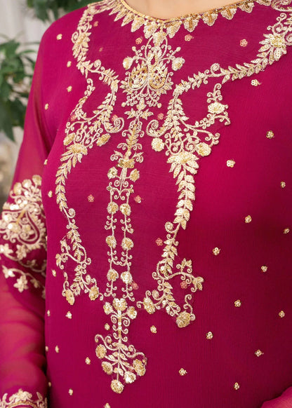 EREM | Pink Chiffon Embroidered Suit