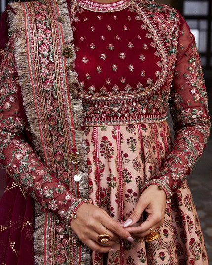 Hussain Rehar | Embroidered Silk Churidar