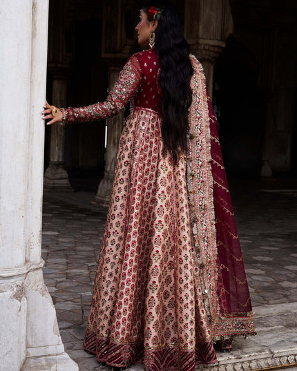 Hussain Rehar | Embroidered Silk Churidar