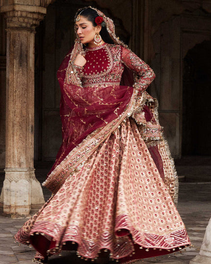 Hussain Rehar | Embroidered Silk Churidar