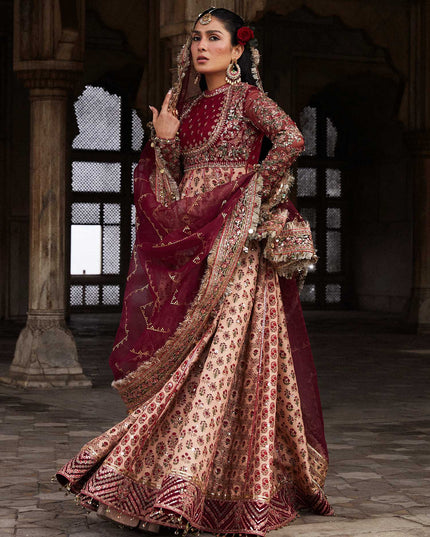 Hussain Rehar | Embroidered Silk Churidar