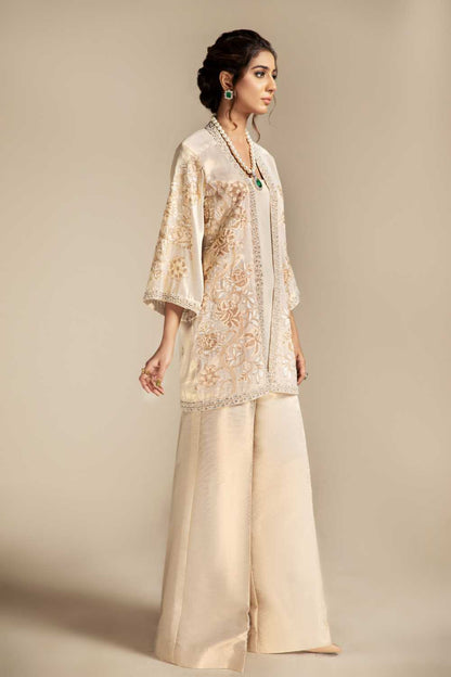 Maria | Ivory Gold Zari Co Ord Set