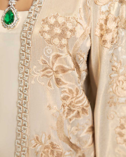 Maria | Ivory Gold Zari Co Ord Set
