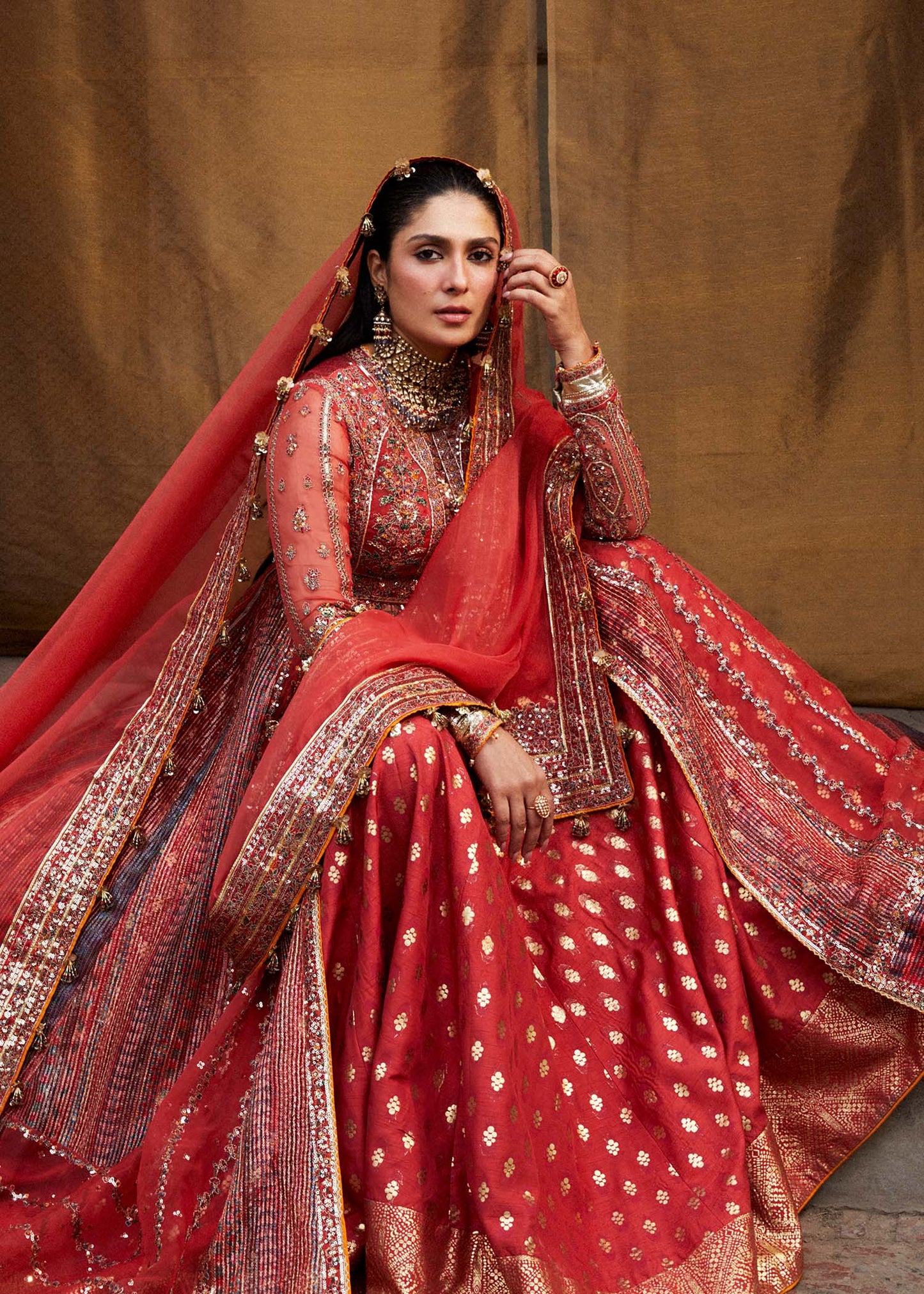Hussain Rehar | Peshwas Embroidered Lehenga Choli