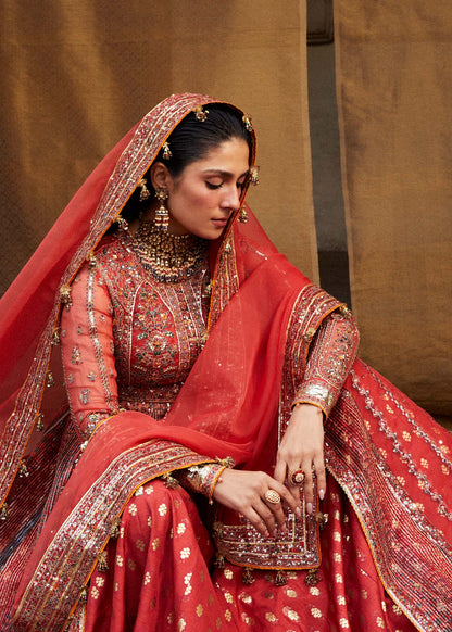 Hussain Rehar | Peshwas Embroidered Lehenga Choli
