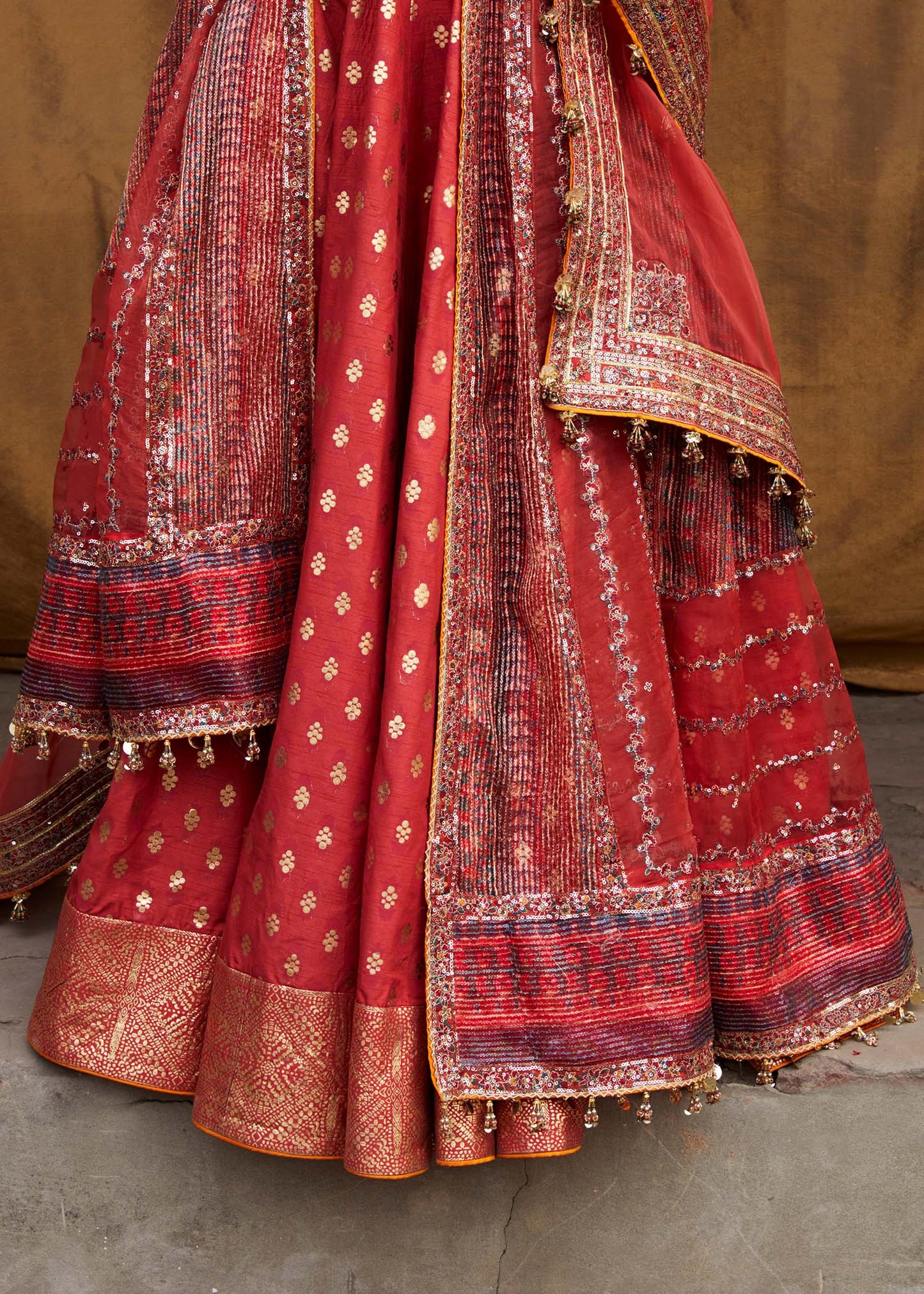 Hussain Rehar | Peshwas Embroidered Lehenga Choli