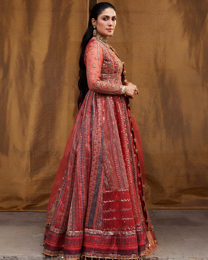 Hussain Rehar | Peshwas Embroidered Lehenga Choli