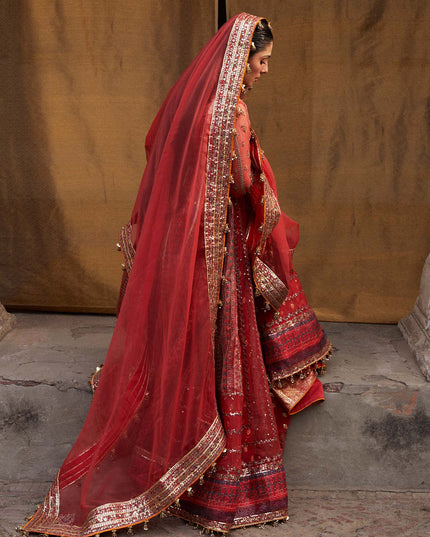 Hussain Rehar | Peshwas Embroidered Lehenga Choli