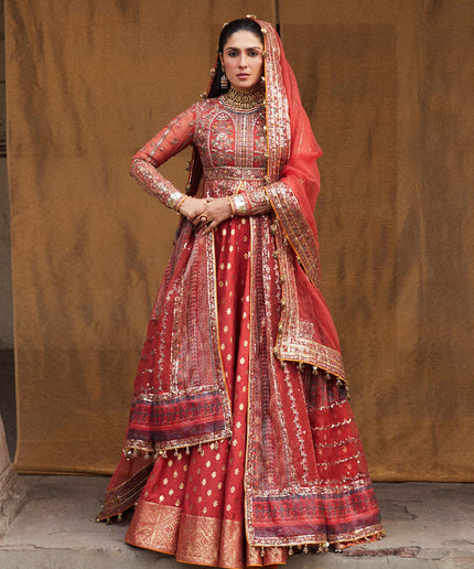 Hussain Rehar | Peshwas Embroidered Lehenga Choli