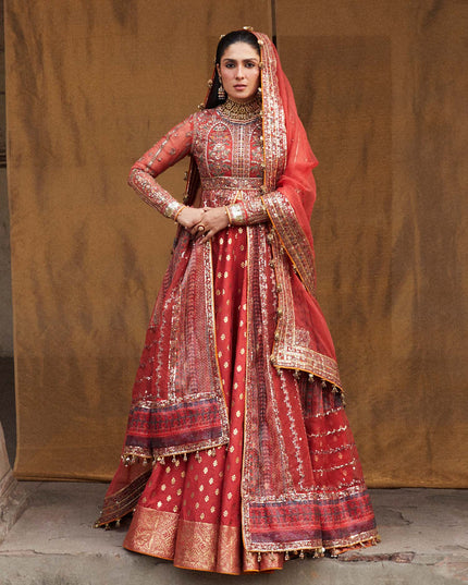 Hussain Rehar | Peshwas Embroidered Lehenga Choli