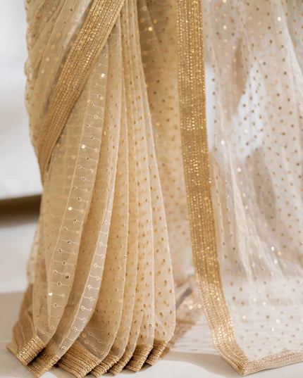 Iznik | Embroidered Net Saree