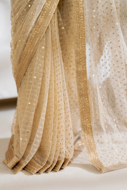 Iznik | Embroidered Net Saree