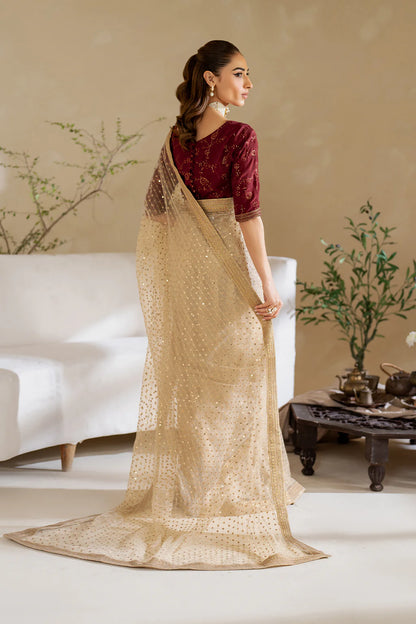 Iznik | Embroidered Net Saree