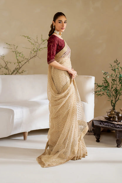 Iznik | Embroidered Net Saree