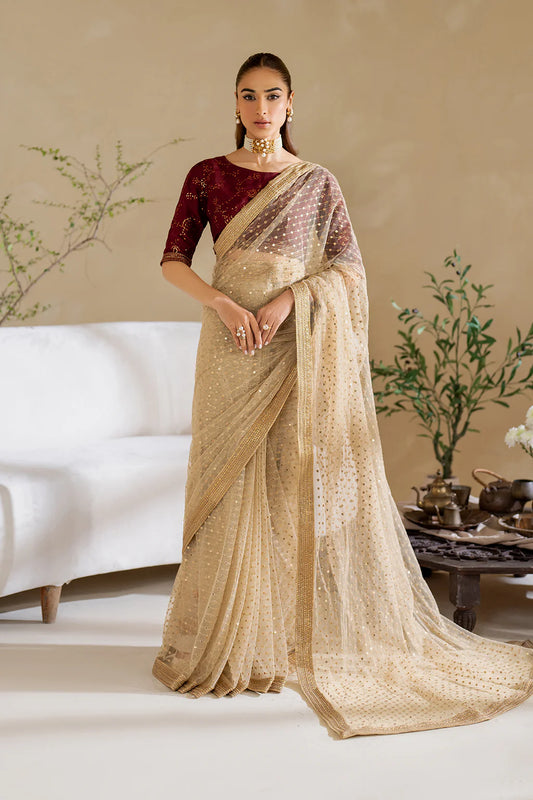 Iznik | Embroidered Net Saree
