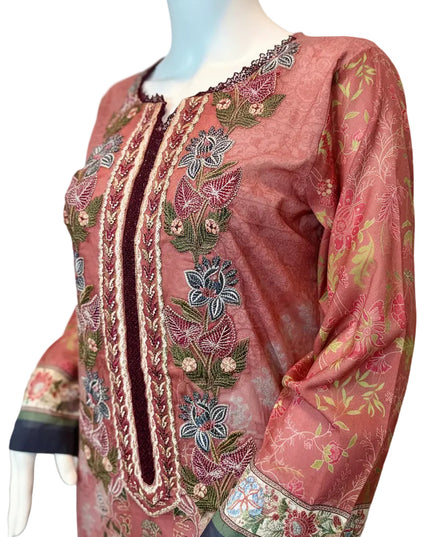 Rosewood Floral Embroidered Tunic