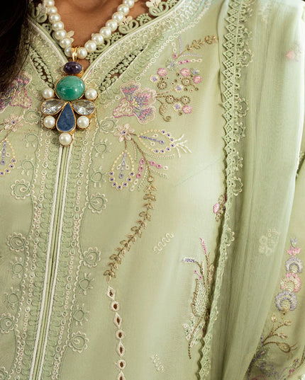 Qalamkar | Chikankari Embroidered Lawn Suit