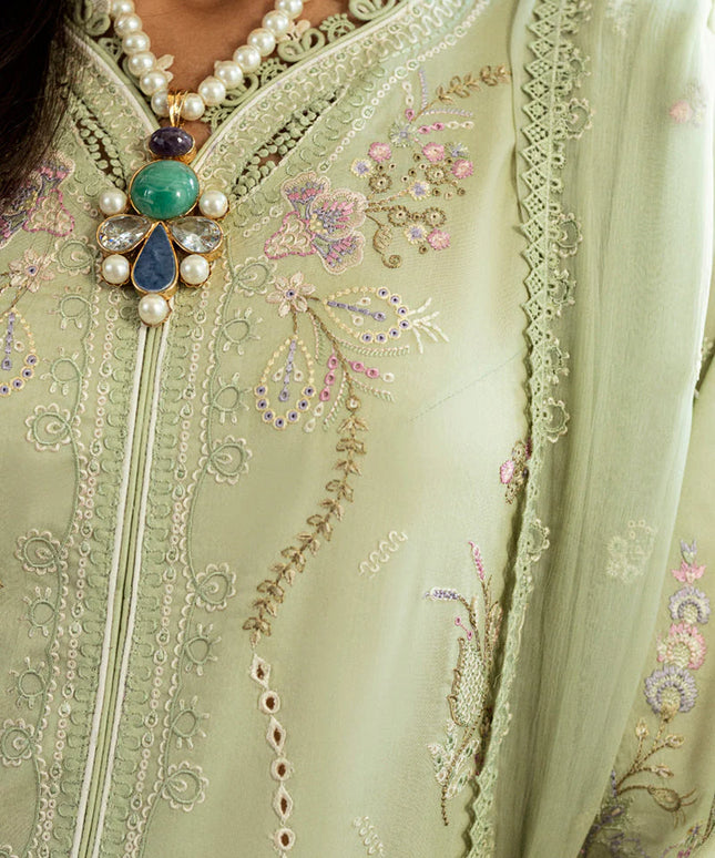 Qalamkar | Chikankari Embroidered Lawn Suit
