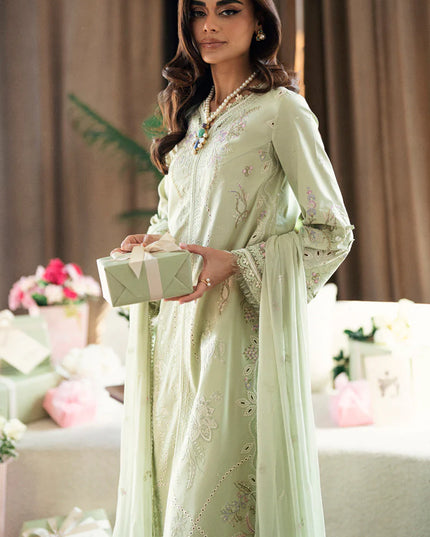 Qalamkar | Chikankari Embroidered Lawn Suit