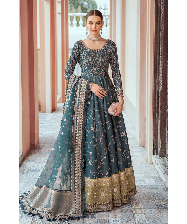 Maria B | Sateen Embellished Maxi Gown