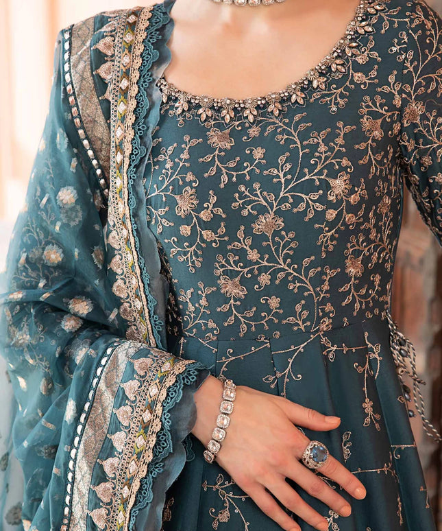 Maria B | Sateen Embellished Maxi Gown