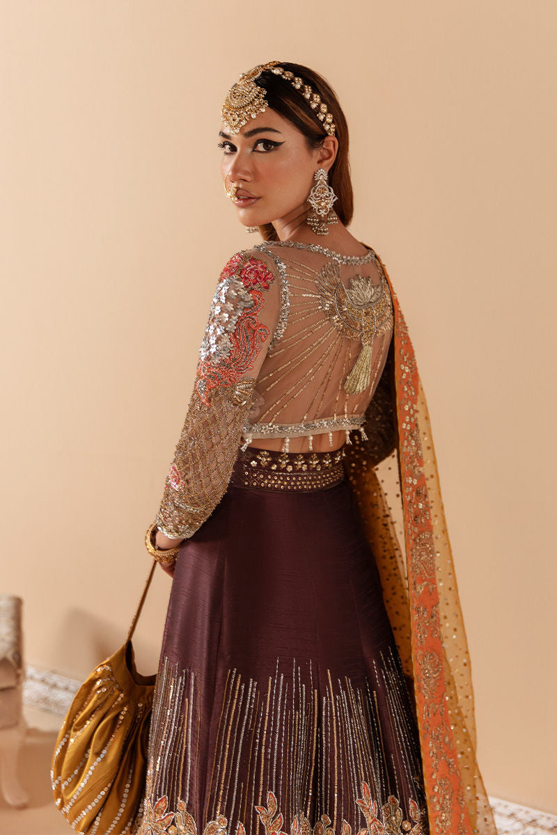 Cavalary Bloom | Bridal Net Embellished Lehenga Choli