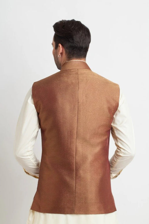 Copper Silk Waistcoat